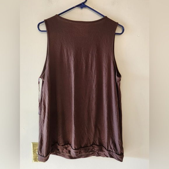 Lane Bryant brown sleeveless shirt size 18/20 - Picture 2 of 4